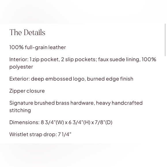 Patricia Nash Cassini Embossed Leather Wristlet - Picture 8 of 8